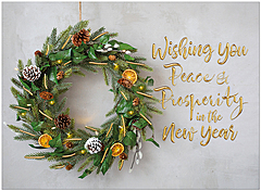 Select a verse or pick your own. Prosperity Wreath H2626U-AA